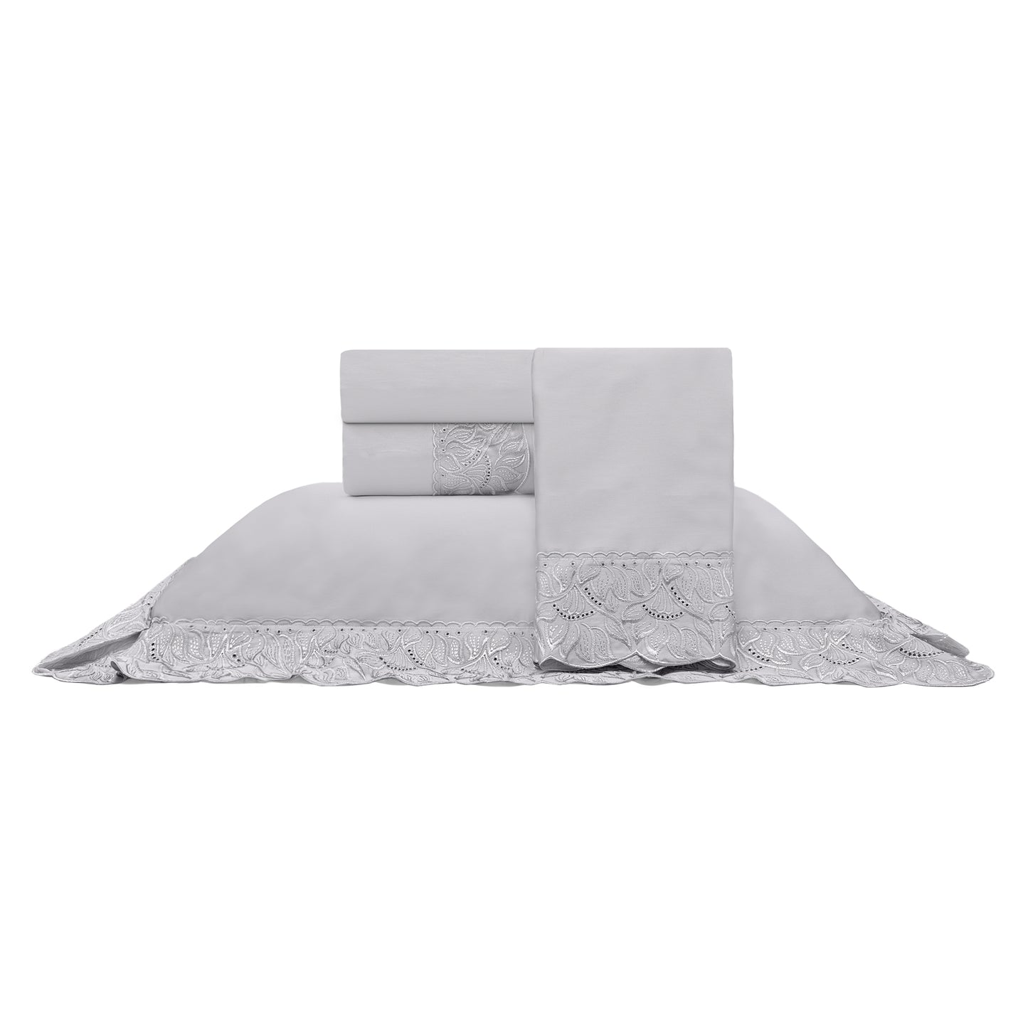 Jogo de Cama Cristal 300 fios Renda Paola