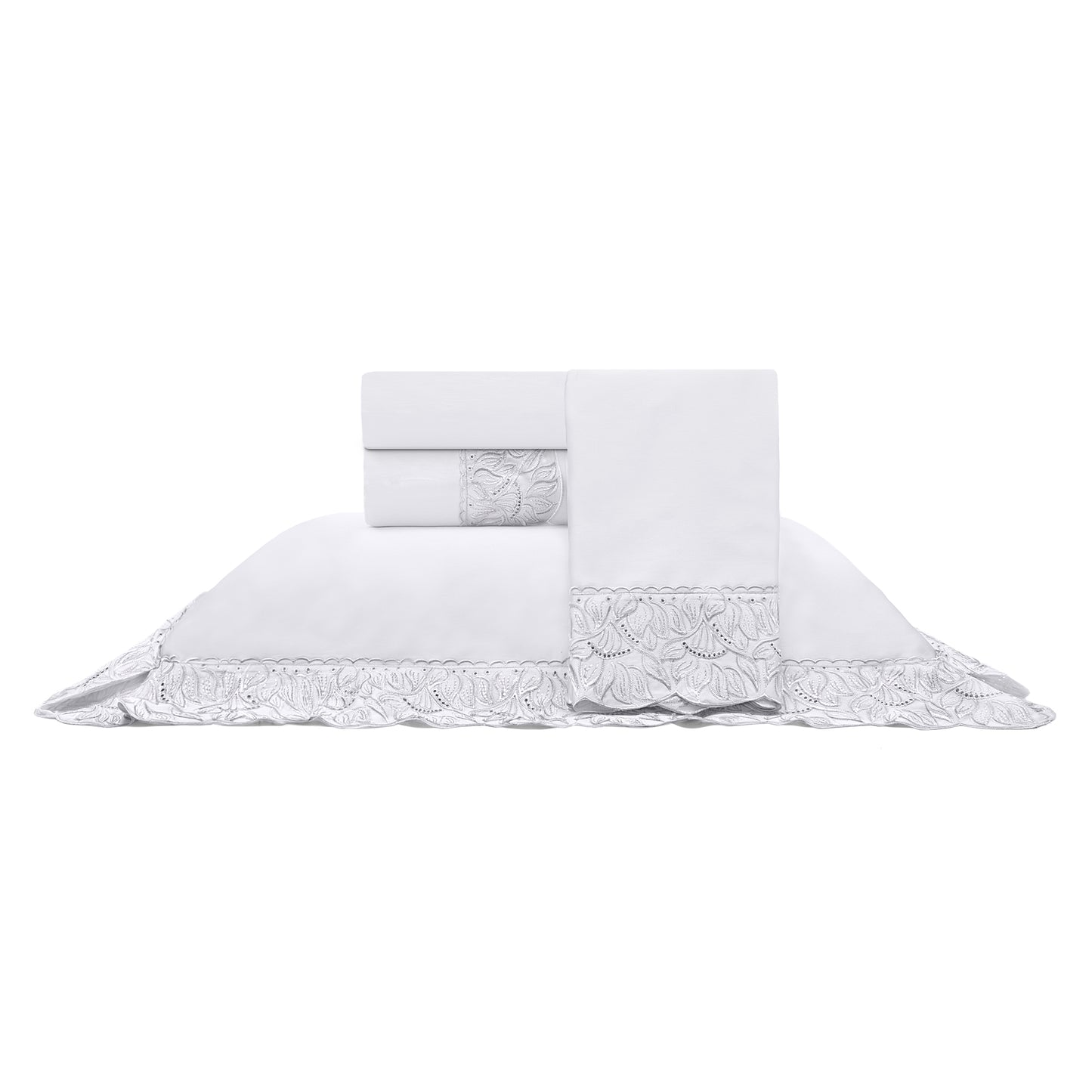 Jogo de Cama Cristal 300 fios Renda Paola