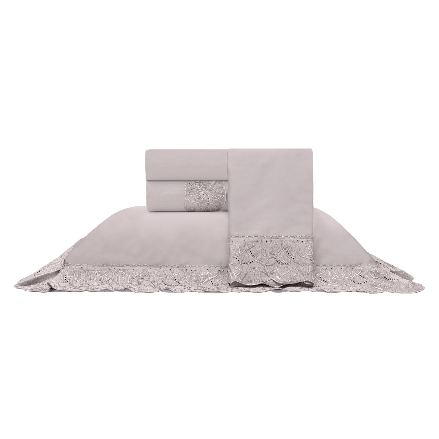 Jogo de Cama Cristal 300 fios Renda Paola